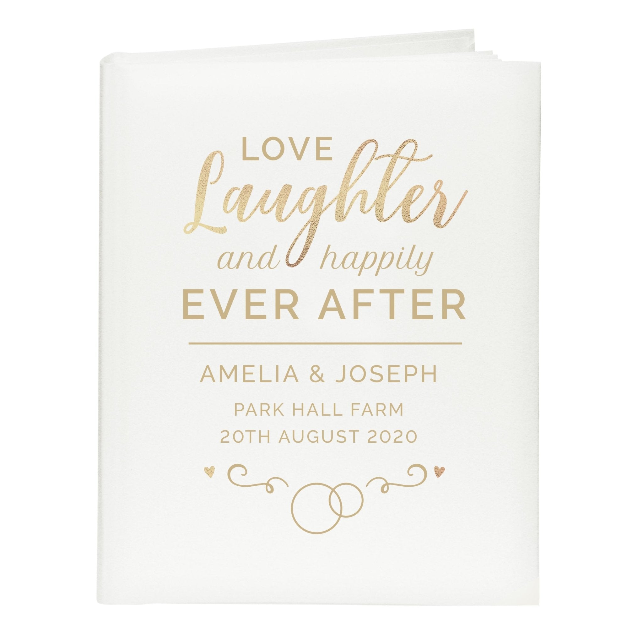 Personalised Happily Ever After Traditional Photo Album | Inspired Creative Gifts | UK Supplier