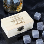 Personalised Happiness Whisky Stones | Inspired Creative Gifts | UK Supplier
