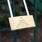 Personalised Heart Motif Any Message Padlock | Inspired Creative Gifts | UK Supplier