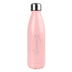 Personalised Heart Pink Metal Insulated Drinks Bottle | Inspired Creative Gifts | UK Supplier