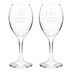 Personalised His & Her Wine Glass Set | Inspired Creative Gifts | UK Supplier