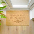 Personalised Home Sweet Home Rectangle Indoor Doormat | Inspired Creative Gifts | UK Supplier
