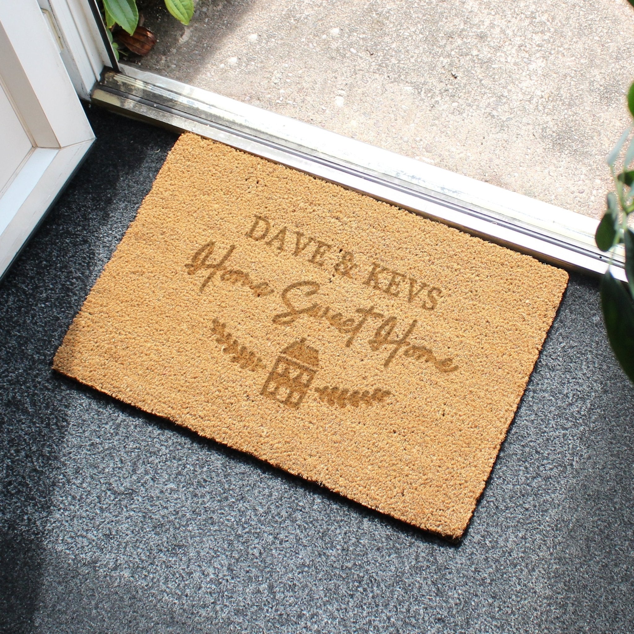 Personalised Home Sweet Home Rectangle Indoor Doormat | Inspired Creative Gifts | UK Supplier