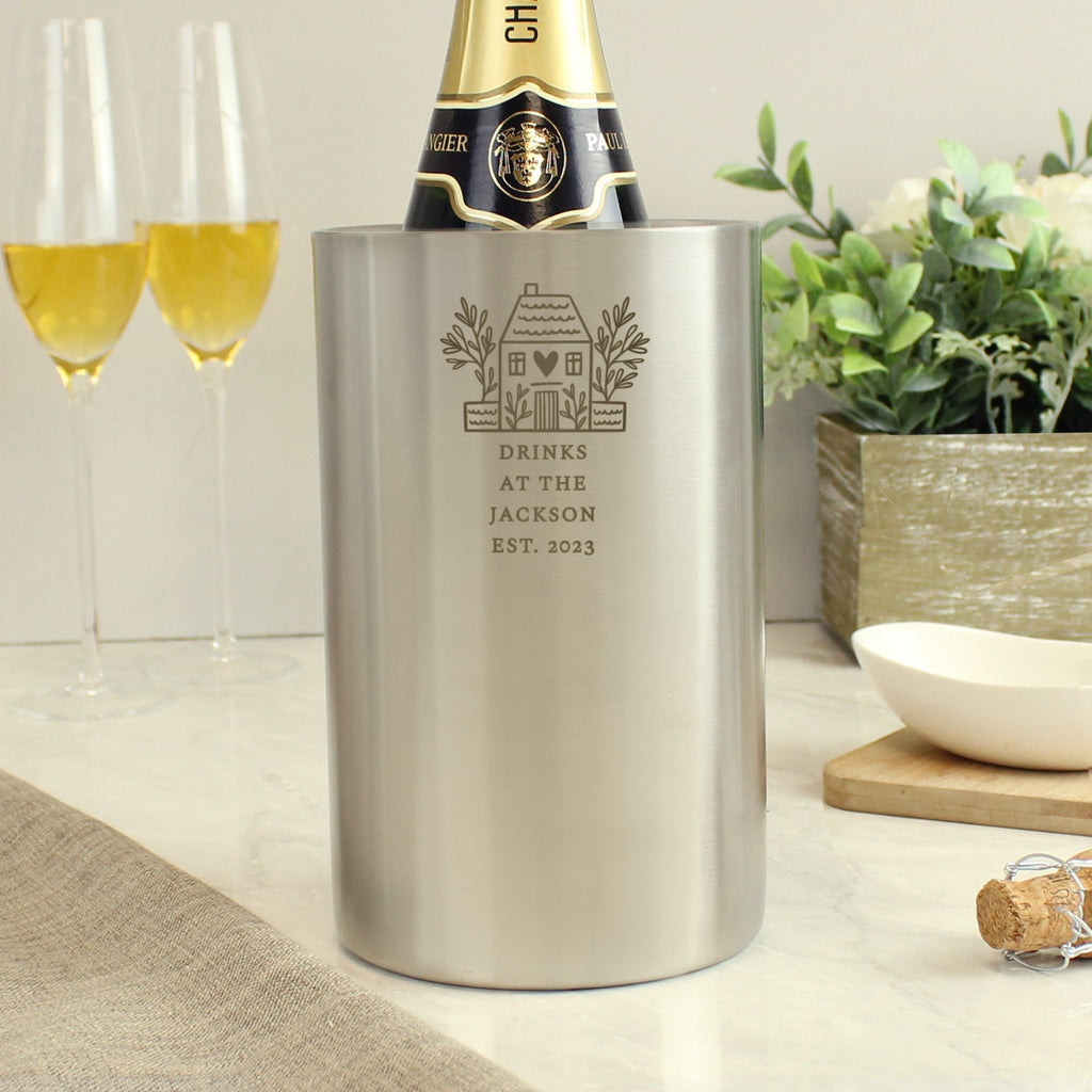 Personalised House Wine Cooler | Inspired Creative Gifts | UK Supplier