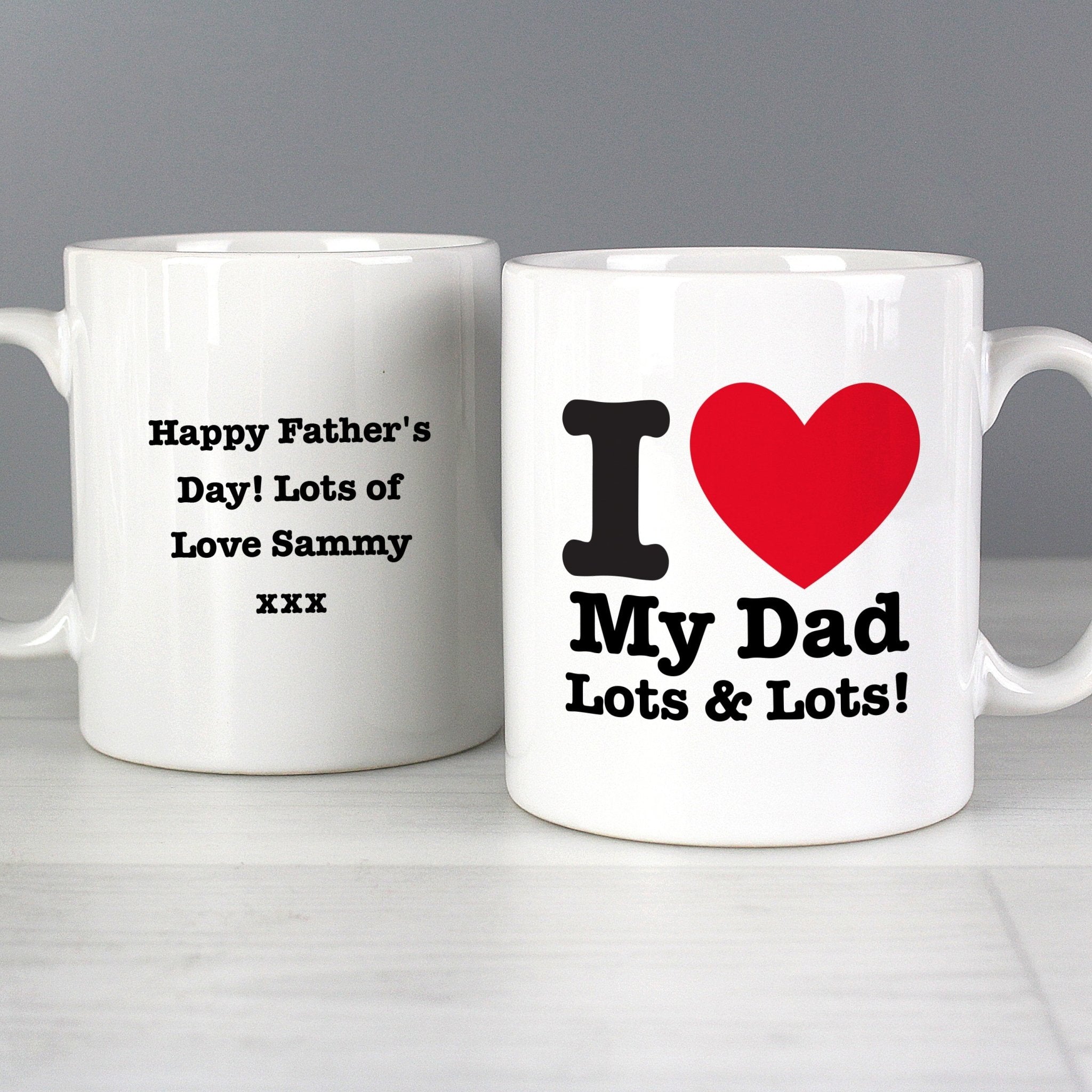 Personalised I HEART Mug | Inspired Creative Gifts | UK Supplier