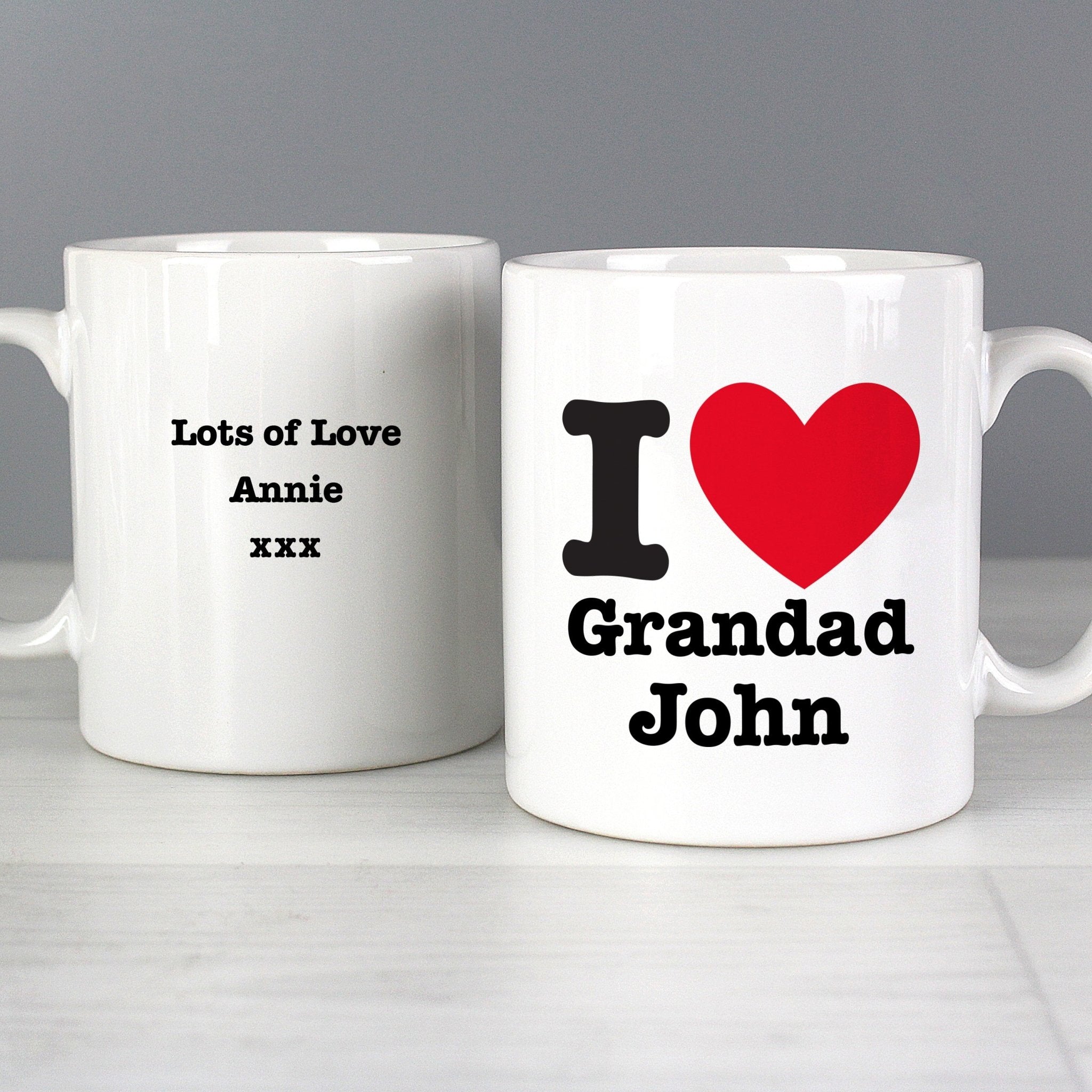 Personalised I HEART Mug | Inspired Creative Gifts | UK Supplier