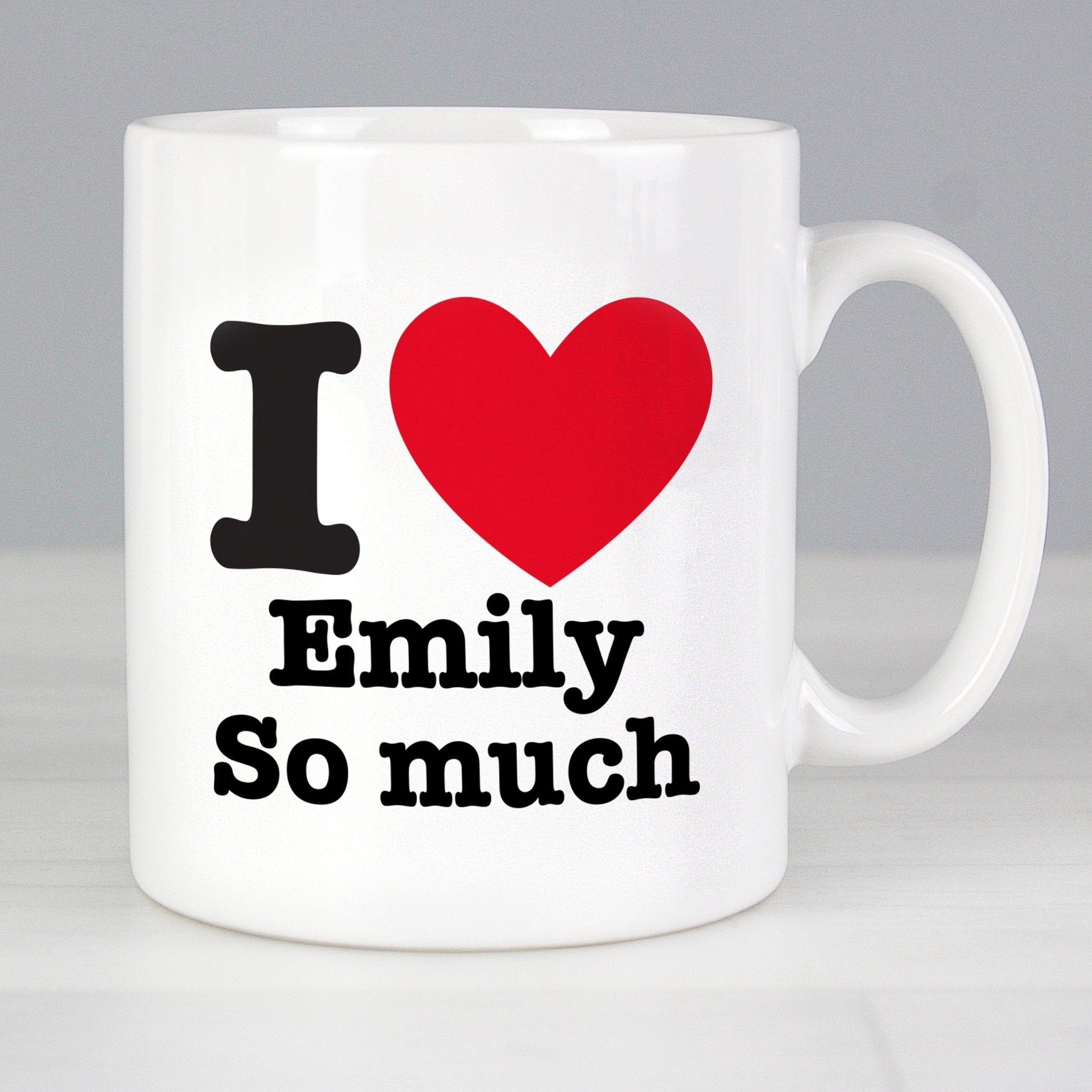 Personalised I HEART Mug | Inspired Creative Gifts | UK Supplier