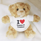 Personalised I Love... Teddy Bear | Inspired Creative Gifts | UK Supplier
