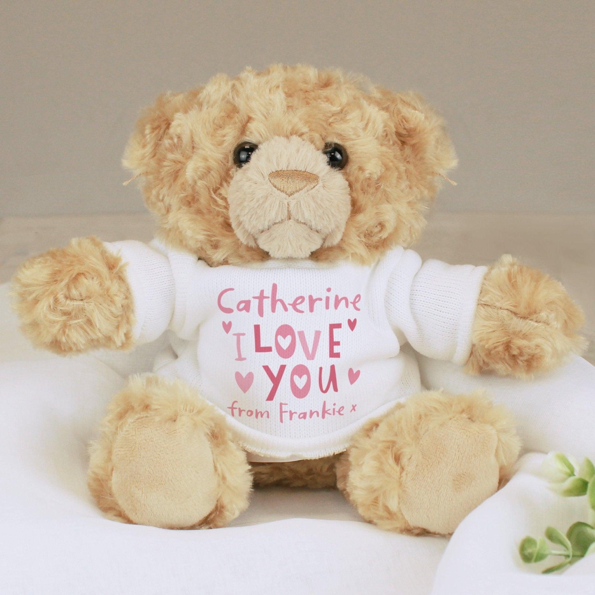 Personalised I Love You Teddy Bear | Inspired Creative Gifts | UK Supplier