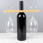 Personalised 'Improves With Wine' Wine Glass & Bottle Holder | Inspired Creative Gifts | UK Supplier