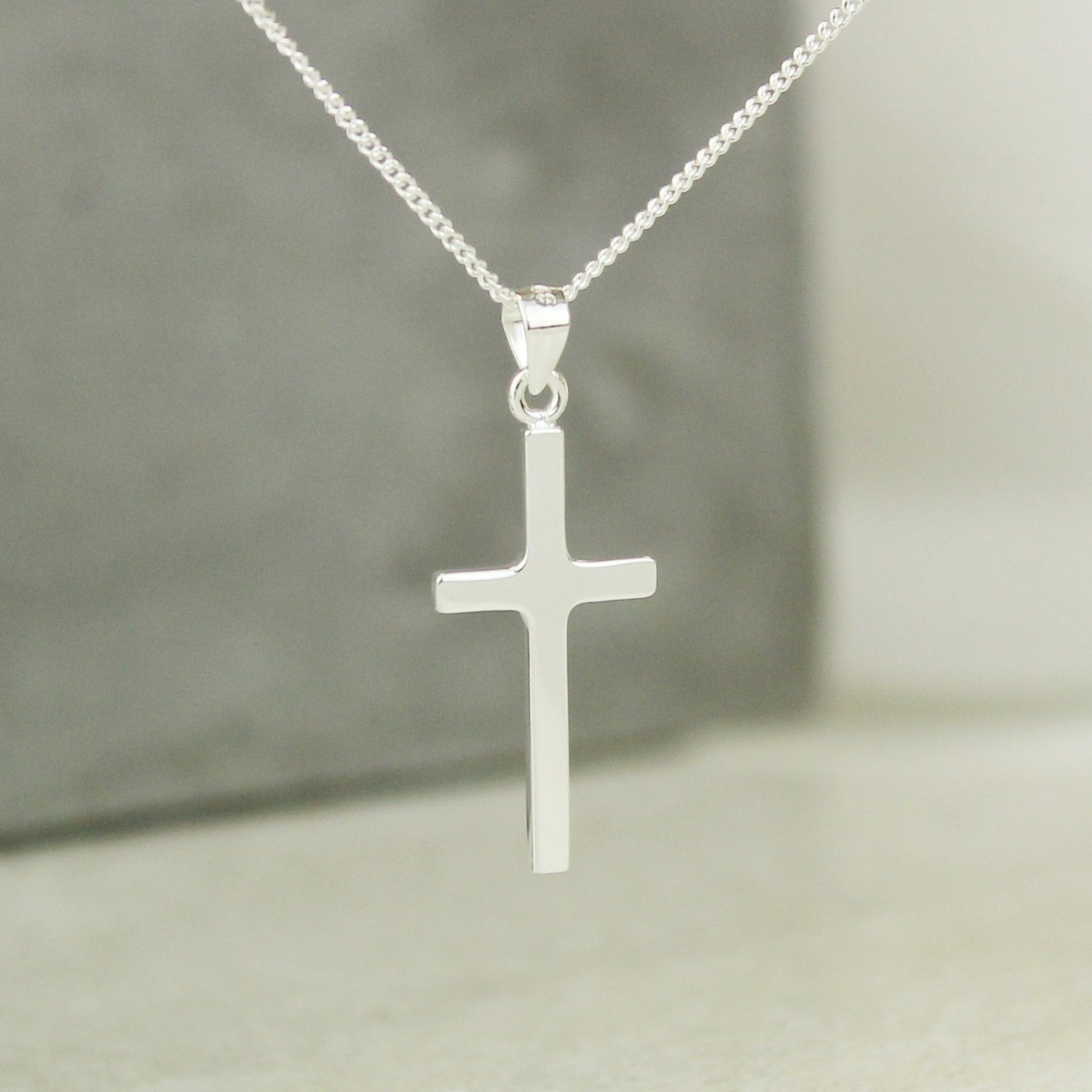Personalised In Loving Memory Cross Sentiment Necklace and Box | Inspired Creative Gifts