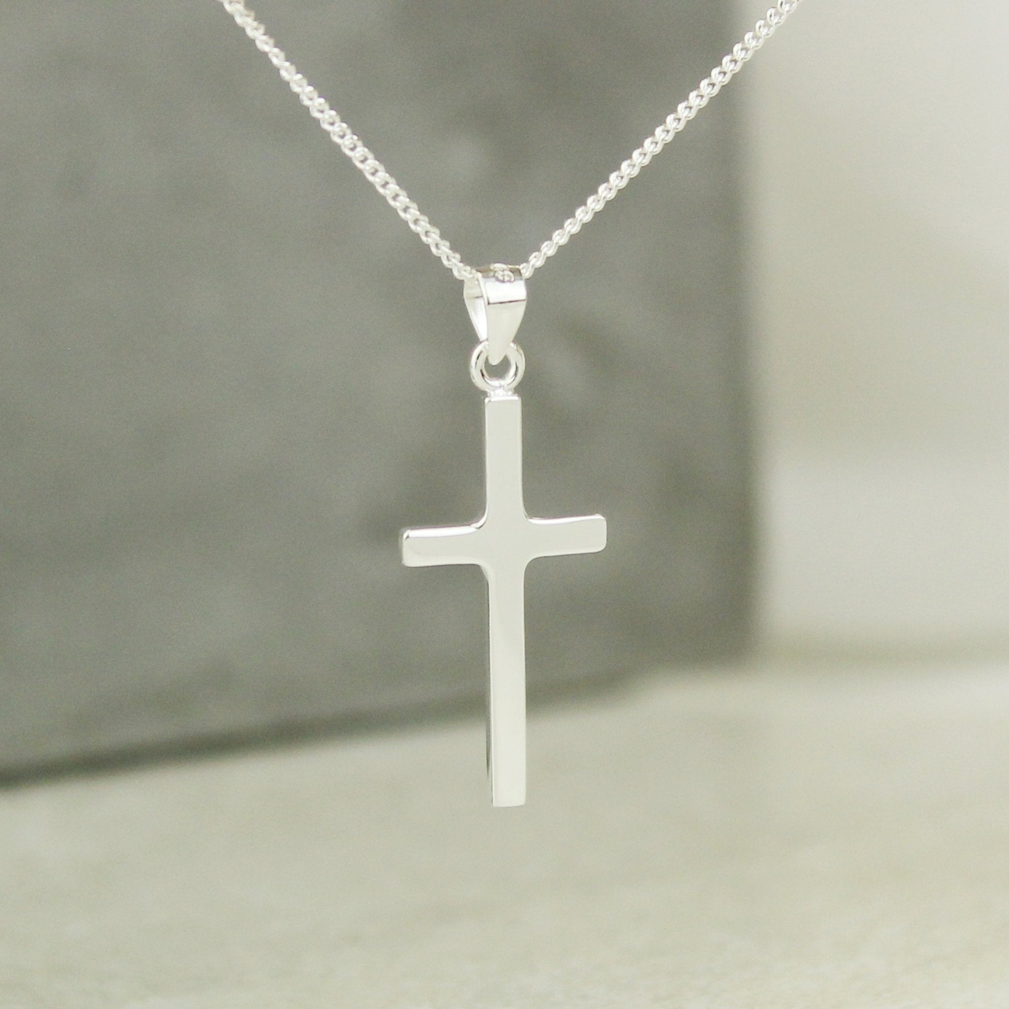Personalised In Loving Memory Cross Sentiment Necklace and Box | Inspired Creative Gifts | UK Supplier