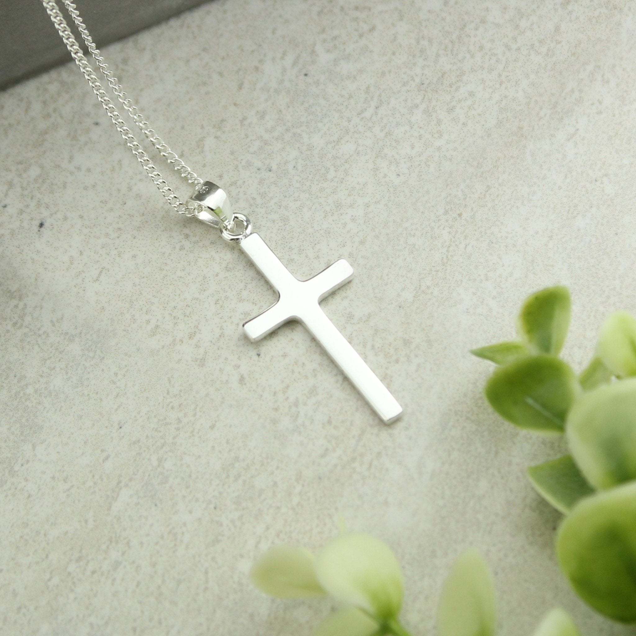Personalised In Loving Memory Cross Sentiment Necklace and Box | Inspired Creative Gifts | UK Supplier