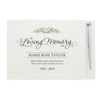 Personalised In Loving Memory Hardback Guest Book & Pen | Inspired Creative Gifts | UK Supplier