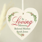 Personalised In Loving Memory Wooden Heart Decoration | Inspired Creative Gifts | UK Supplier