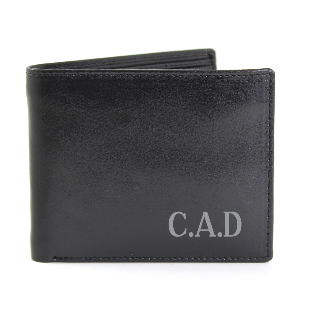 Personalised Initial Leather Wallet | Inspired Creative Gifts | UK Supplier