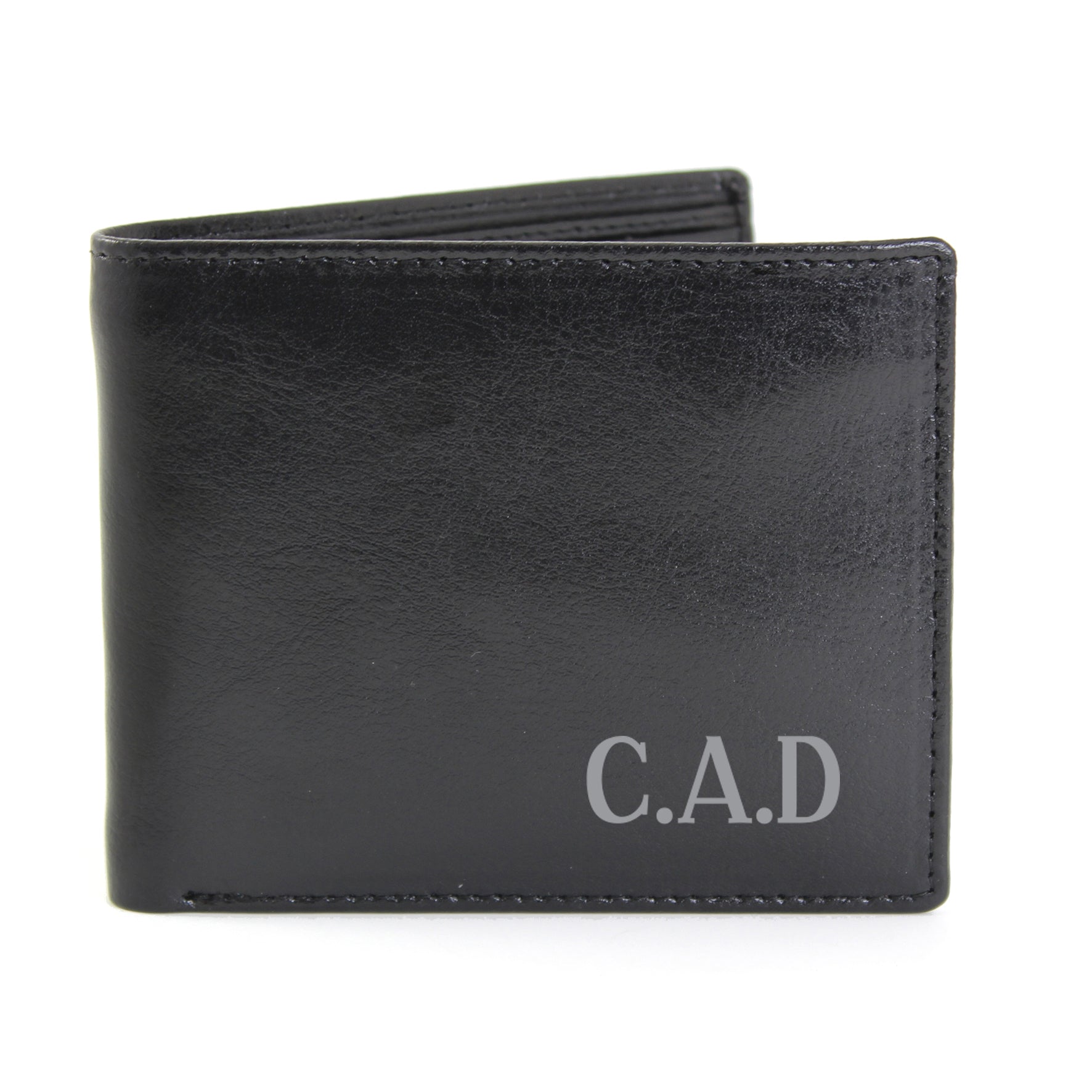 Personalised Initial Leather Wallet | Inspired Creative Gifts | UK Supplier