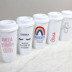 Personalised Initial & Name Insulated Reusable Eco Travel Cup | Inspired Creative Gifts | UK Supplier