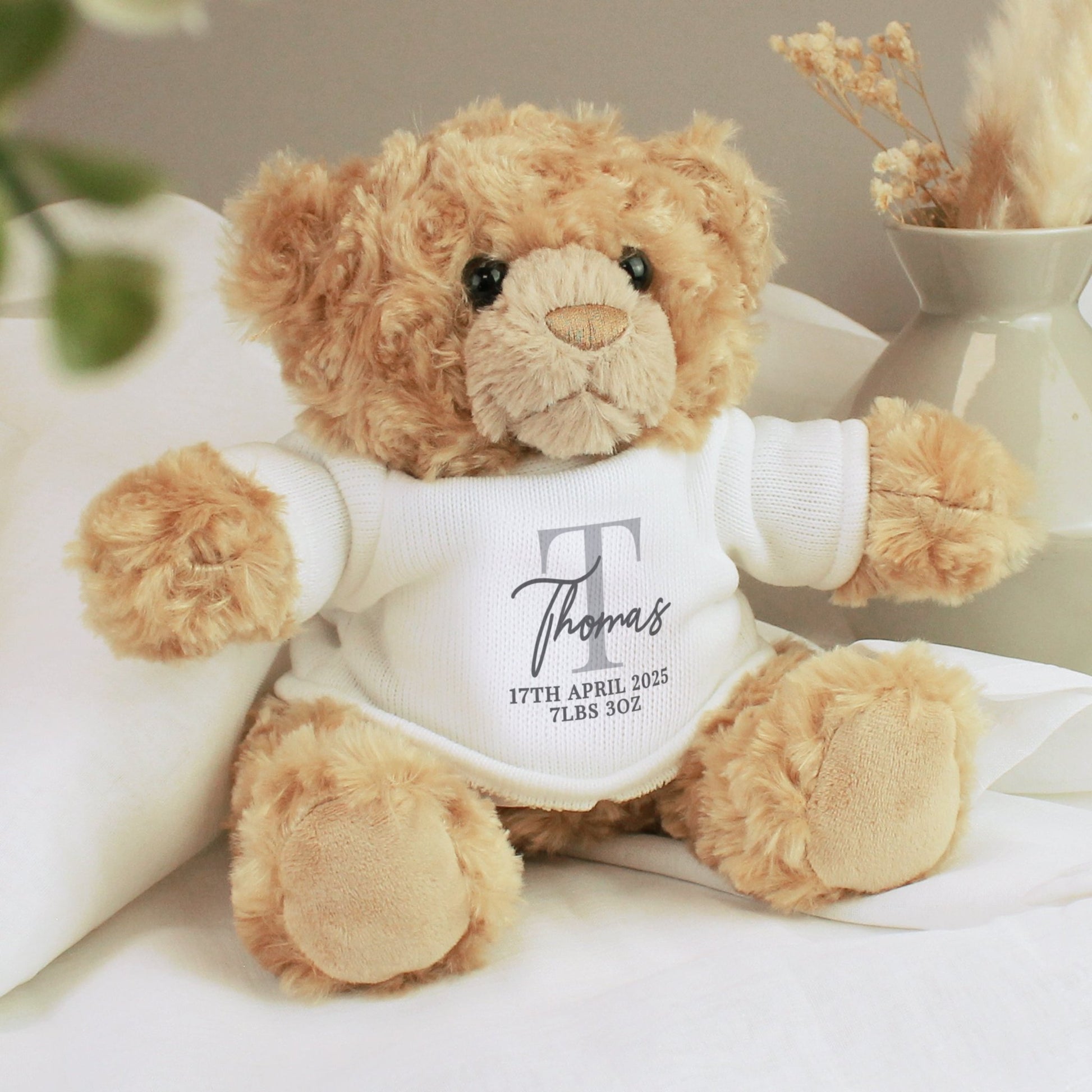 Personalised Initial Teddy Bear | Inspired Creative Gifts | UK Supplier