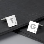 Personalised Initials and Age Square Cufflinks | Inspired Creative Gifts | UK Supplier