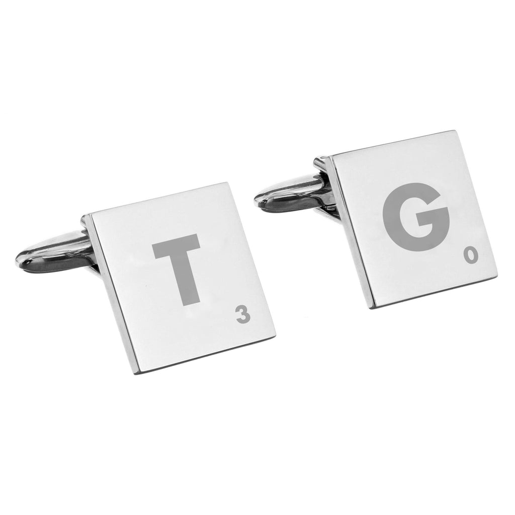 Personalised Initials and Age Square Cufflinks | Inspired Creative Gifts | UK Supplier