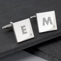 Personalised Initials and Age Square Cufflinks | Inspired Creative Gifts | UK Supplier