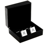 Personalised Initials and Age Square Cufflinks | Inspired Creative Gifts | UK Supplier