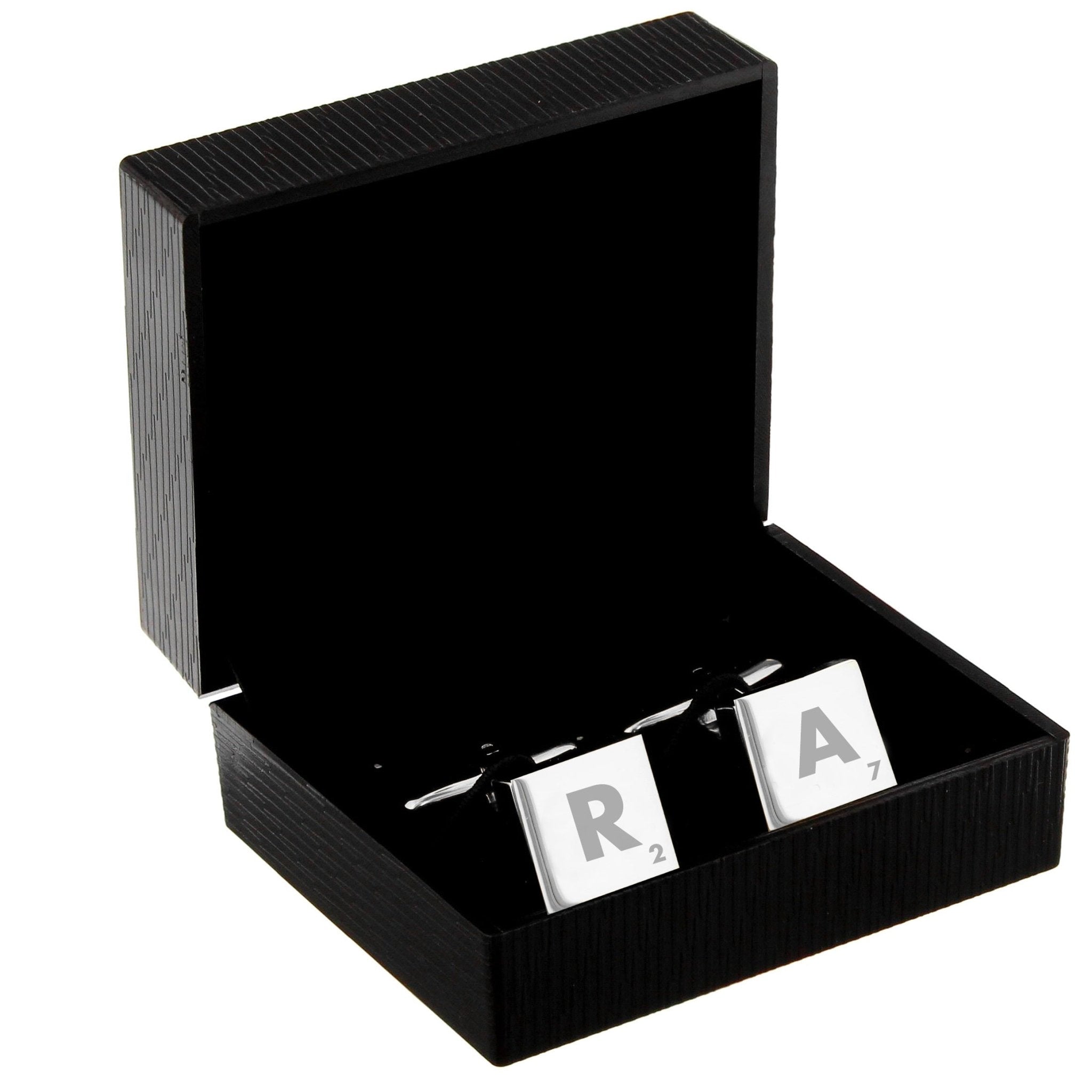 Personalised Initials and Age Square Cufflinks | Inspired Creative Gifts | UK Supplier