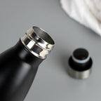 Personalised Initials Black Metal Insulated Drinks Bottle | Inspired Creative Gifts | UK Supplier