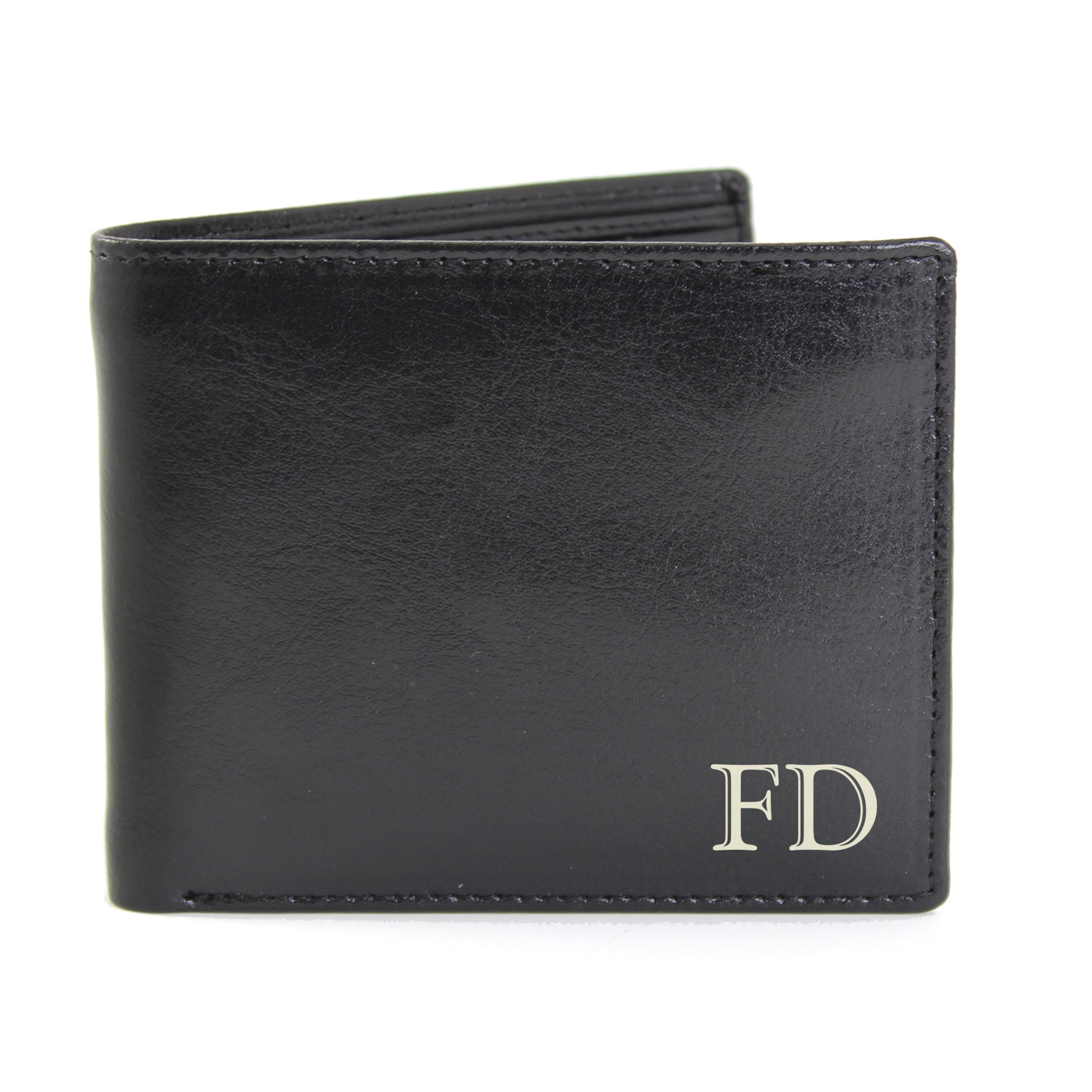 Personalised Initials Leather Wallet | Inspired Creative Gifts | UK Supplier