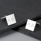 Personalised Initials Square Cufflinks | Inspired Creative Gifts | UK Supplier