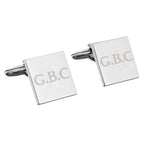 Personalised Initials Square Cufflinks | Inspired Creative Gifts | UK Supplier
