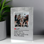 Personalised Instagram Post 4x4 Glitter Glass Photo Frame | Inspired Creative Gifts | UK Supplier
