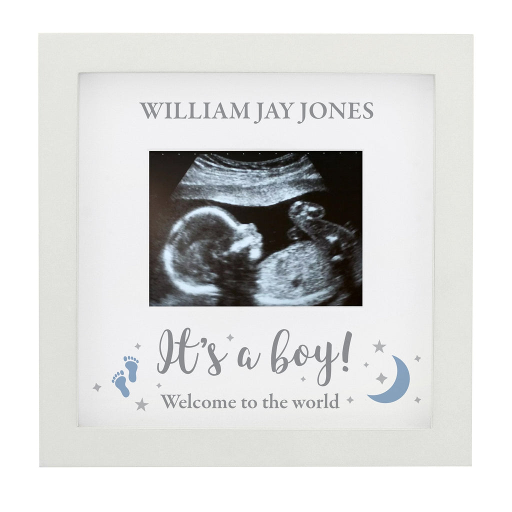 Personalised 'It's A Boy' Baby Scan Frame | Inspired Creative Gifts | UK Supplier