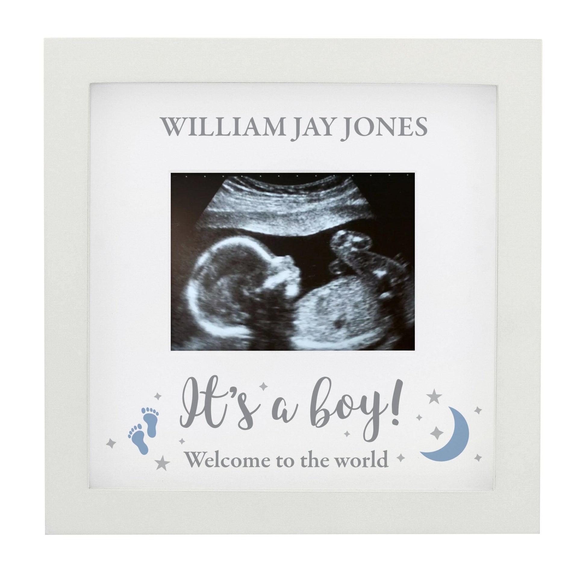 Personalised 'It's A Boy' Baby Scan Frame | Inspired Creative Gifts | UK Supplier