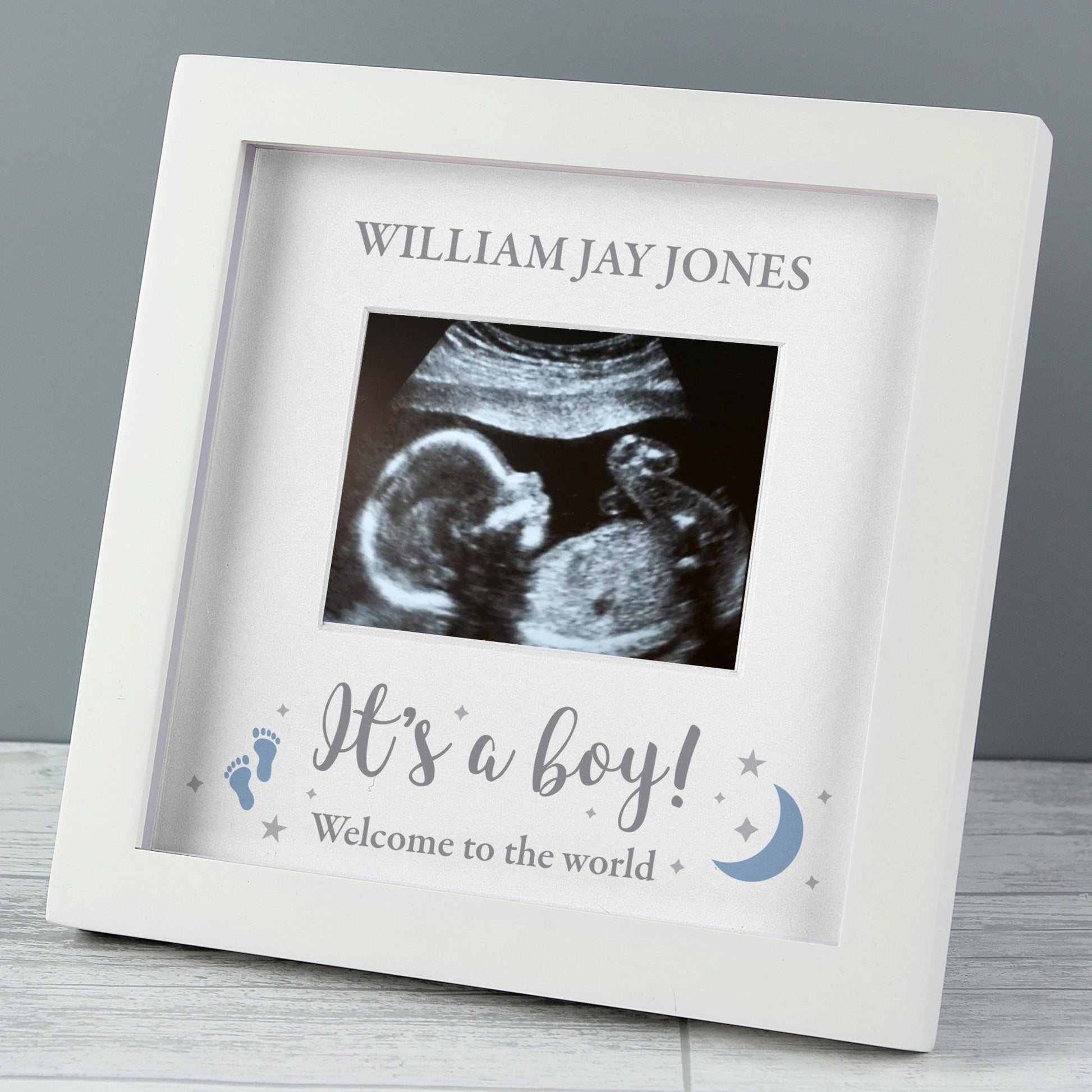 Personalised 'It's A Boy' Baby Scan Frame | Inspired Creative Gifts | UK Supplier
