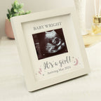 Personalised 'It's A Girl' Baby Scan Frame | Inspired Creative Gifts | UK Supplier
