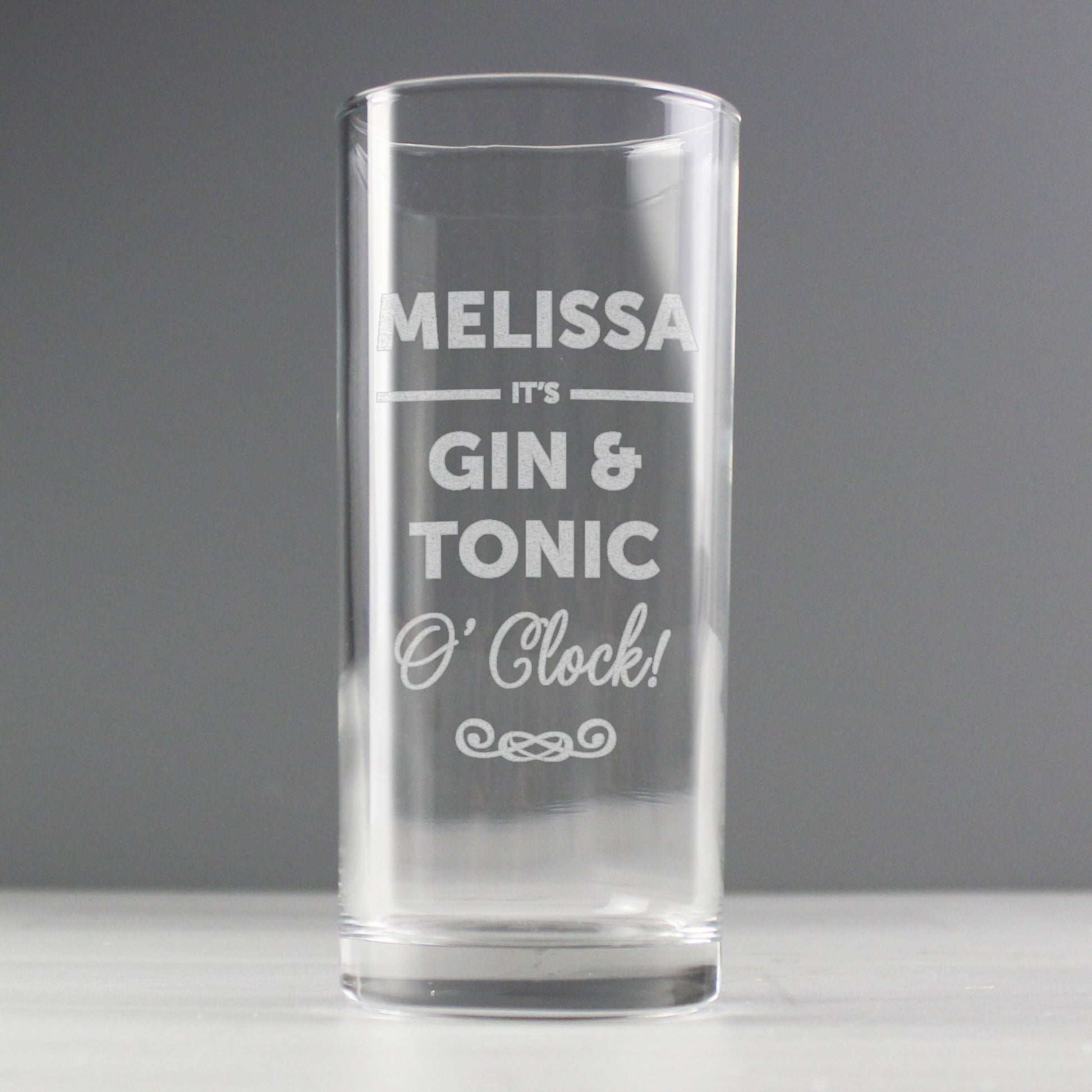 Personalised Its...OClock Hi Ball Glass | Inspired Creative Gifts | UK Supplier