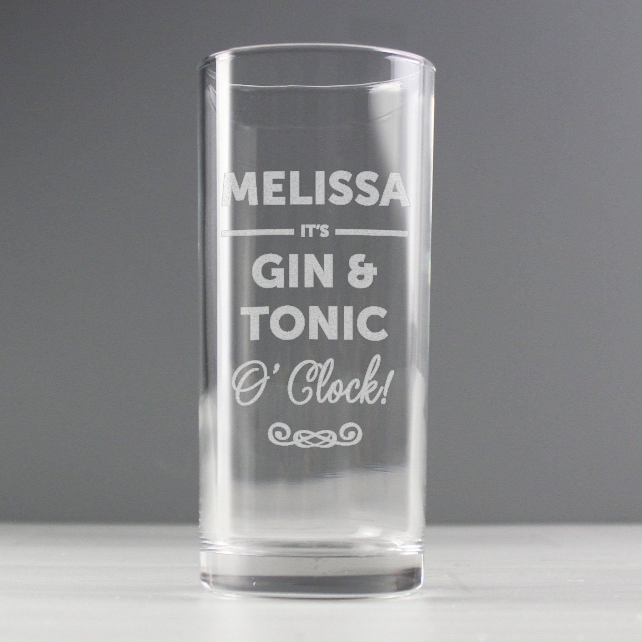 Personalised Its...OClock Hi Ball Glass | Inspired Creative Gifts | UK Supplier