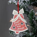 Personalised Jingle All The Way Bell Decoration | Inspired Creative Gifts | UK Supplier