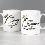 Personalised King and Queen of Everything Mug Set | Inspired Creative Gifts | UK Supplier