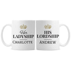 Personalised Ladyship and Lordship Mug Set | Inspired Creative Gifts | UK Supplier