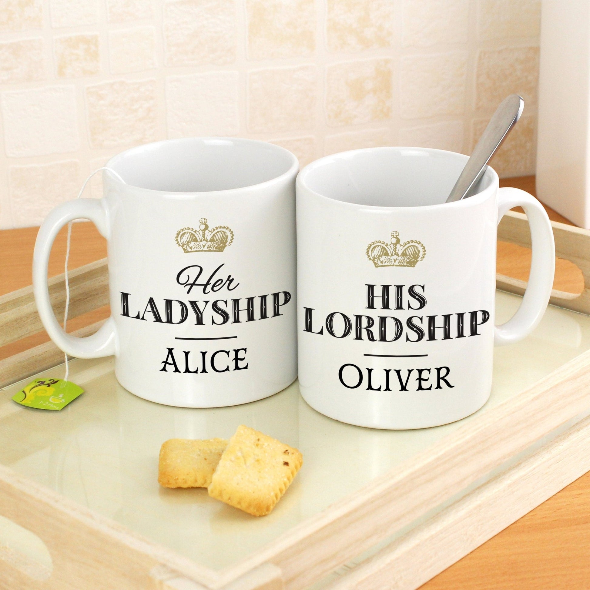 Personalised Ladyship and Lordship Mug Set | Inspired Creative Gifts | UK Supplier