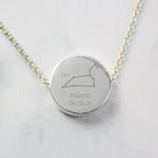 Personalised Leo Zodiac Star Sign Silver Tone Necklace (July 23rd - August 22nd) | Inspired Creative Gifts | UK Supplier