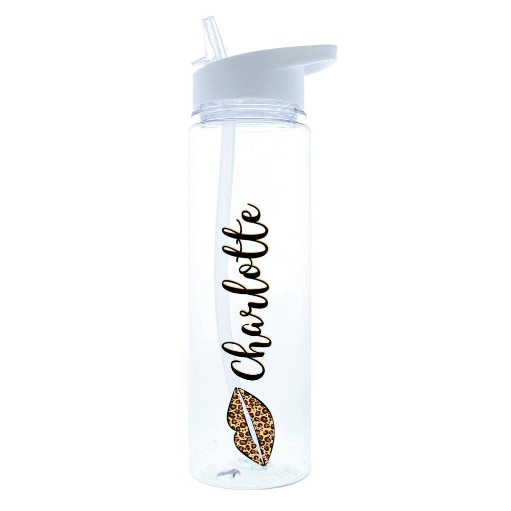 Personalised Leopard Lips Water Bottle | Inspired Creative Gifts