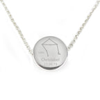 Personalised Libra Zodiac Star Sign Silver Tone Necklace (September 23rd - October 22nd) | Inspired Creative Gifts | UK Supplier