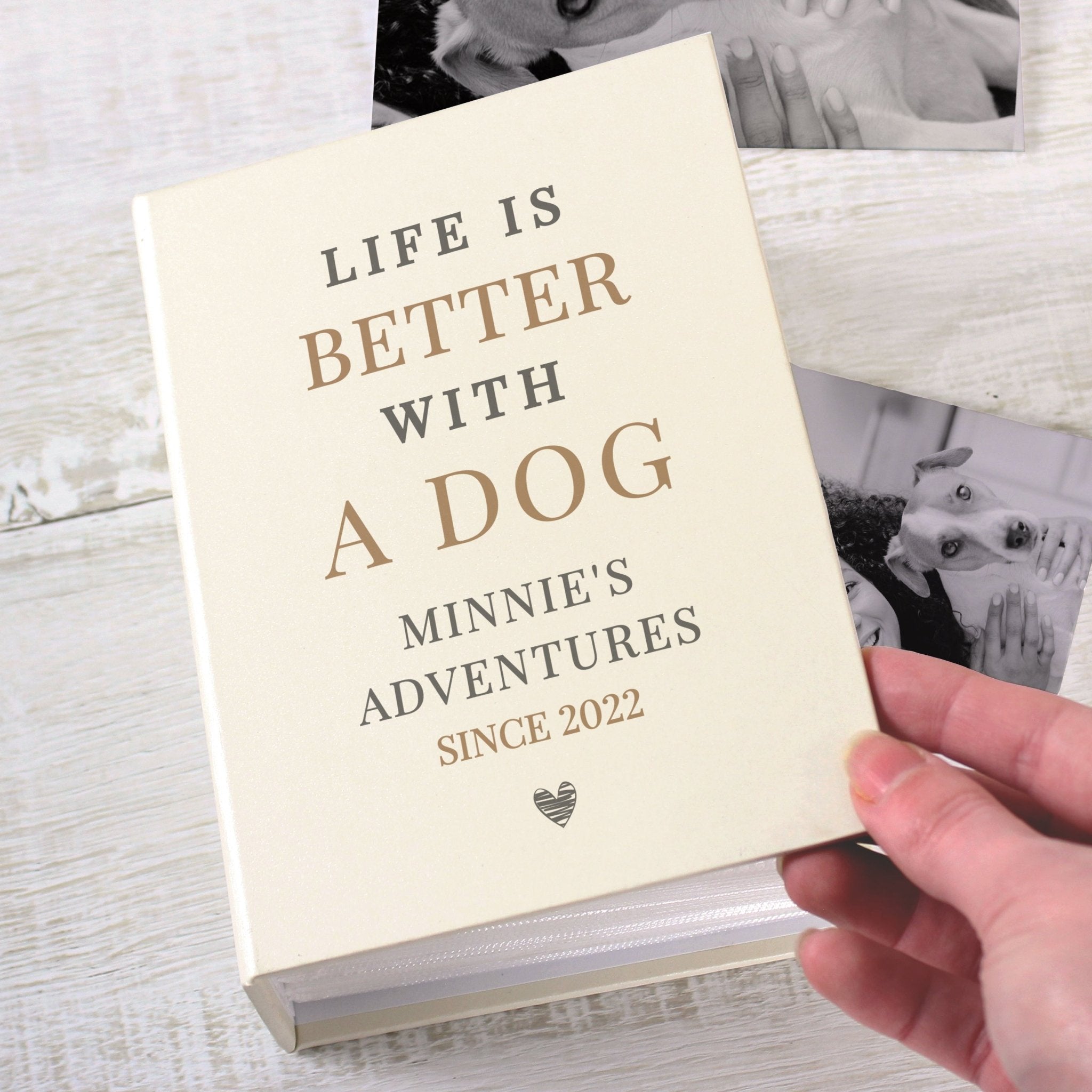 Personalised Life is Better With Pets 6x4 Photo Album with Sleeves | Inspired Creative Gifts | UK Supplier