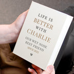 Personalised Life is Better With Pets 6x4 Photo Album with Sleeves | Inspired Creative Gifts | UK Supplier