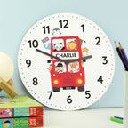 Personalised London Animal Bus Wooden Clock | Inspired Creative Gifts | UK Supplier