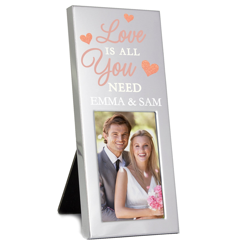 Personalised 'Love is All You Need' 2x3 Photo Frame | Inspired Creative Gifts | UK Supplier